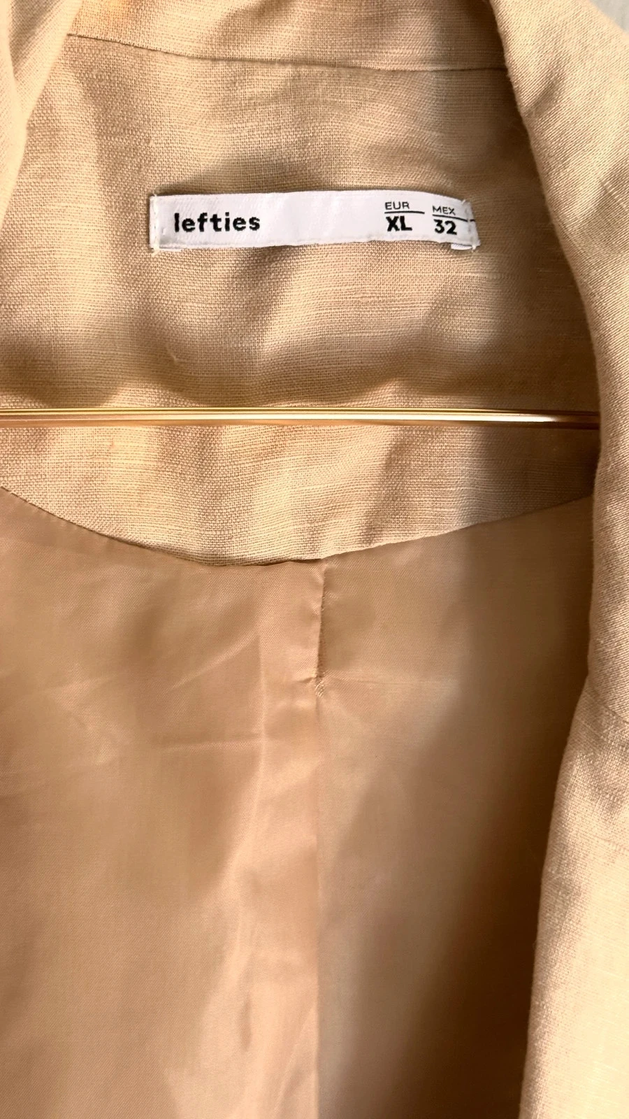 Lovely Beige Linen-Style Blazer Lefties • XL • TNC43 – photo 3